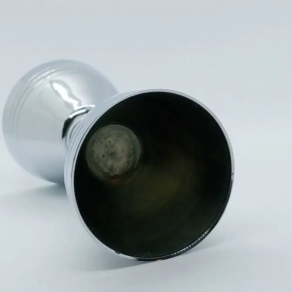 Metal Double Jigger 1oz/2oz, Silver Plated - Picture 3 of 5